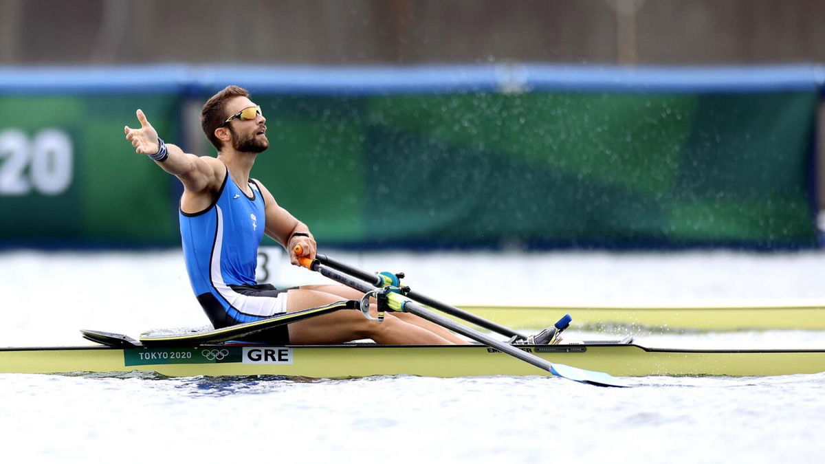 Greece's Ntouskos scores gold in men's single sculls