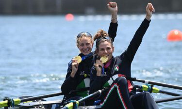 Italy surges to gold medal victory in women's double sculls