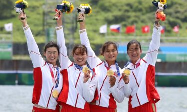 China commands women's quad sculls for gold