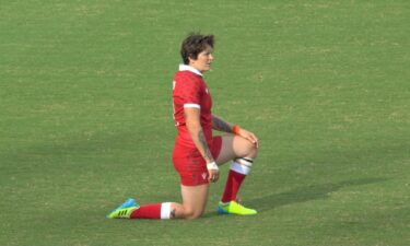 Canada and Brazil rugby players kneel in demonstration