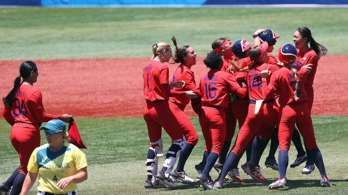 Abbott strikes out 13 as USA beats Australia in softball