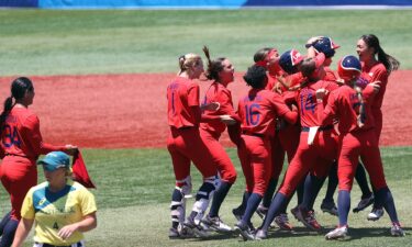 Abbott strikes out 13 as USA beats Australia in softball