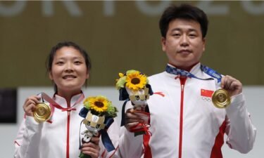 China wins mixed team 10m air pistol in tight finish vs. ROC
