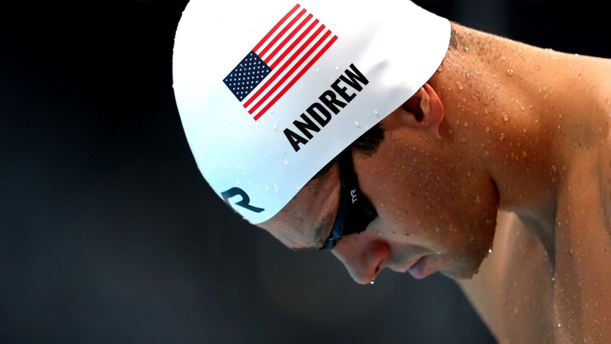 Michael Andrew wins debut Olympics heat