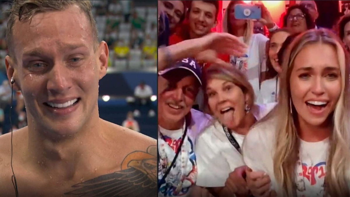 Caeleb Dressel shares touching moment with family after win