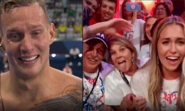 Caeleb Dressel shares touching moment with family after win