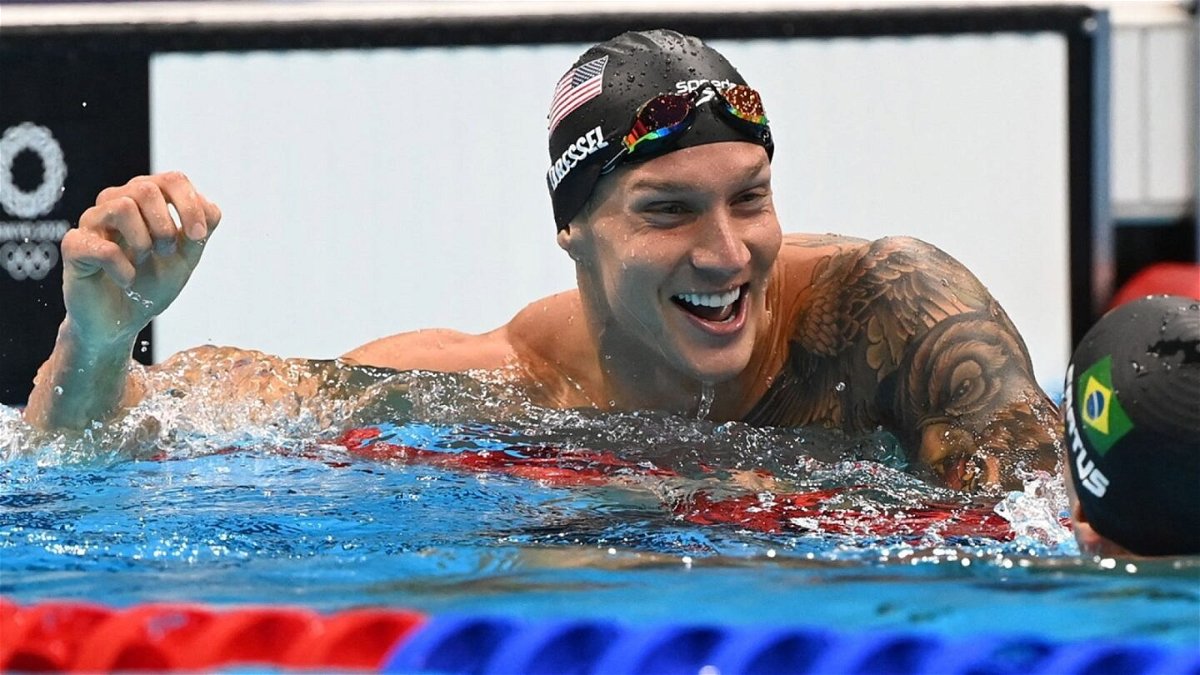 Caeleb Dressel surges to 50 free gold in Olympic record
