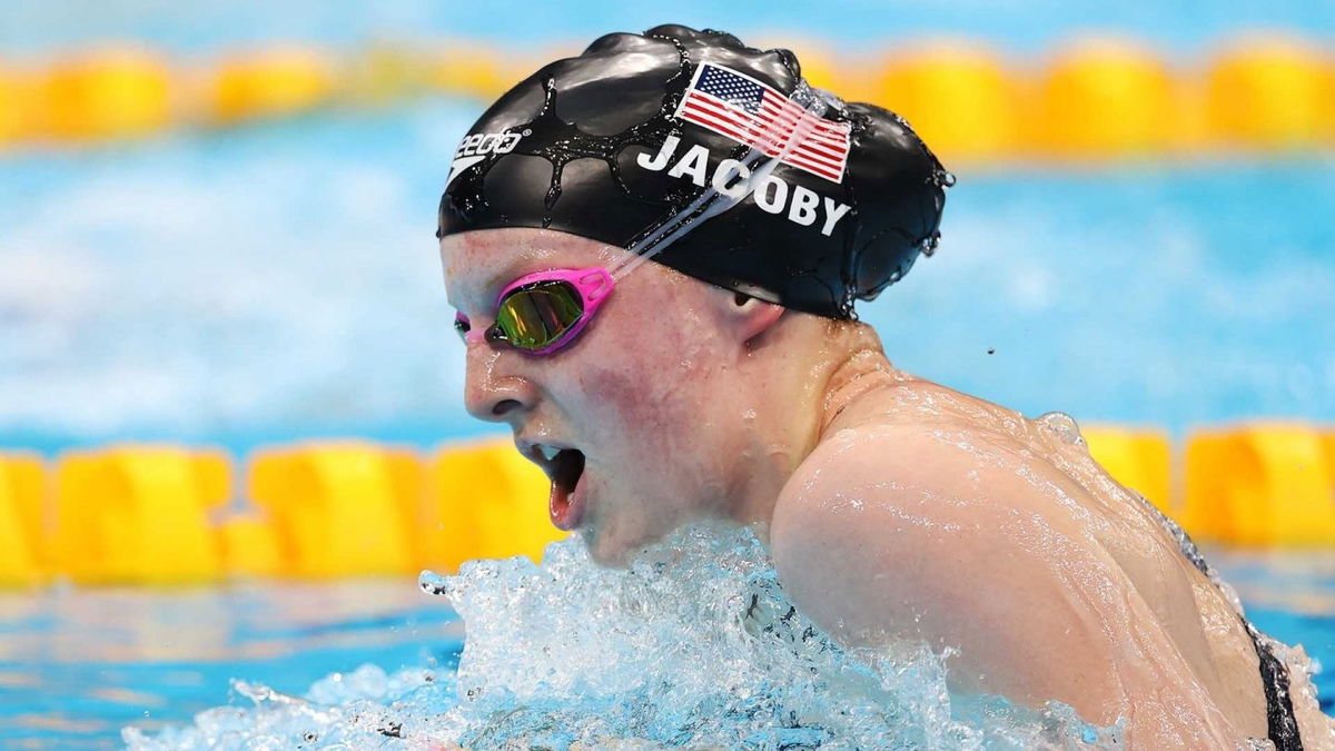 Alaska's Lydia Jacoby wins shock 100 breast gold