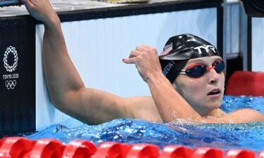 Katie Ledecky in the 200m semifinals