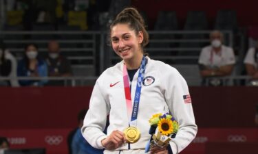 USA's Anastasija Zolotic receives first Olympic gold medal