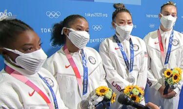 Biles discusses her health following scratch from team final