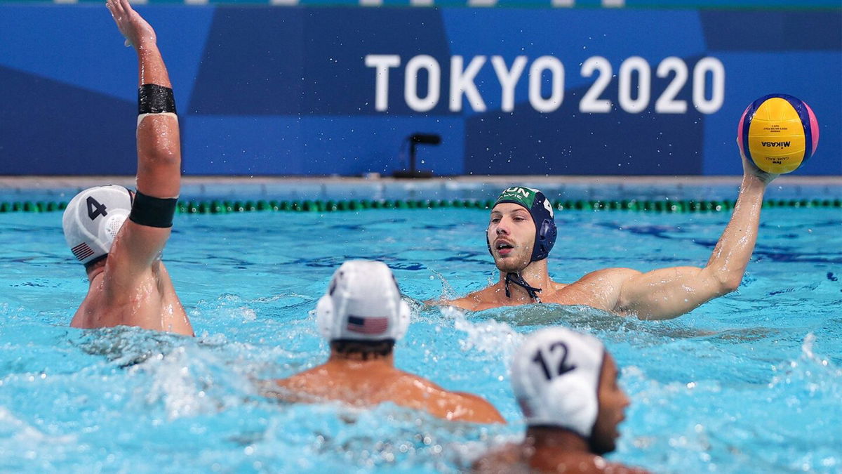 Team USA unable to catch Hungary in men's water polo