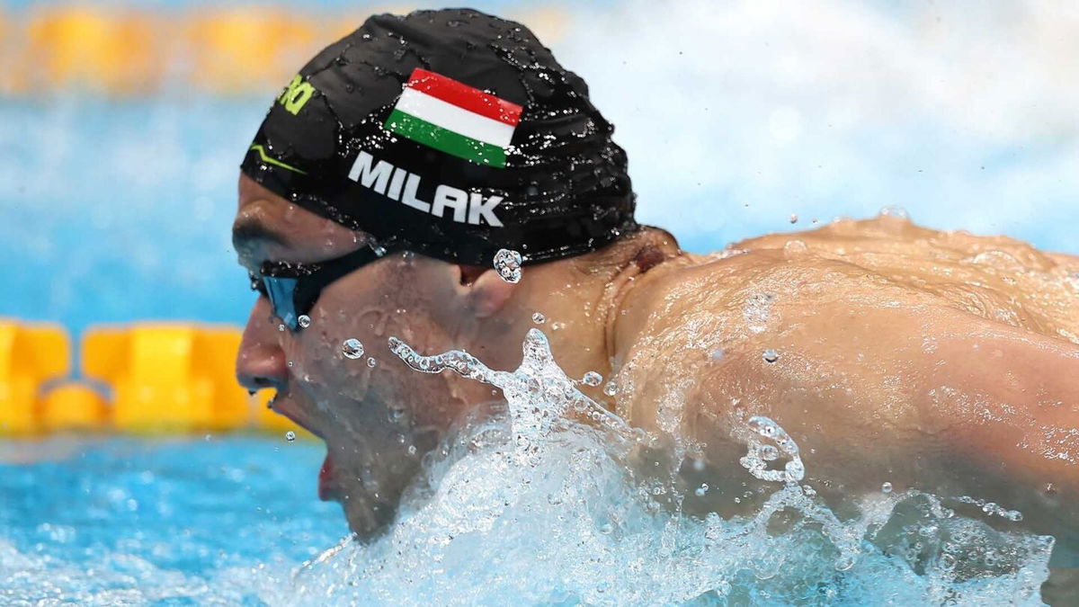 Hungary's Kristof Milak sets 100m butterfly Olympic record