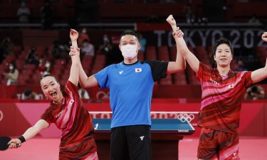 Japan celebrates its mixed doubles win