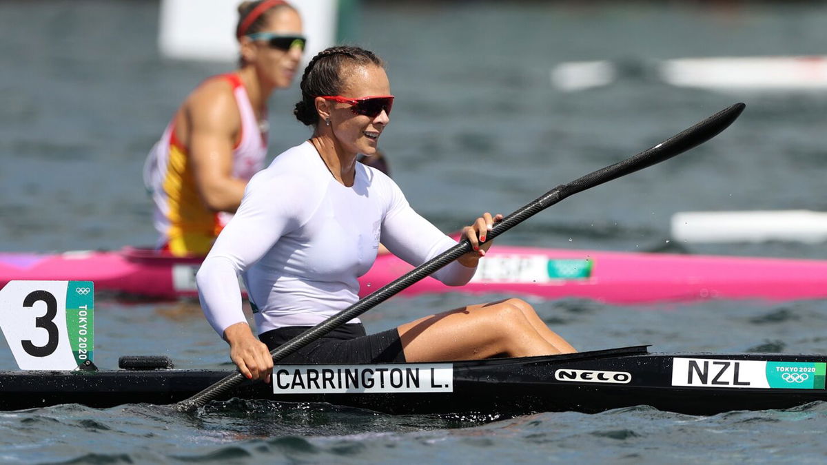 Lisa Carrington at the 2020 Tokyo Olympics