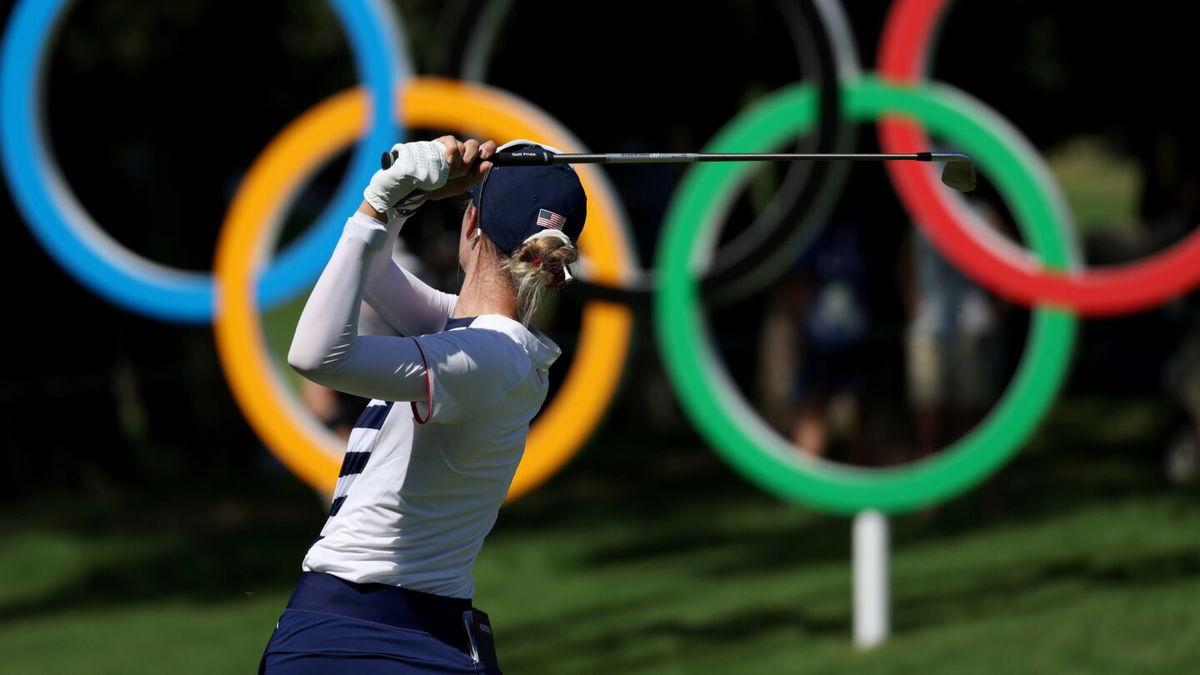 Nelly Korda at the 2020 Tokyo Olympics.