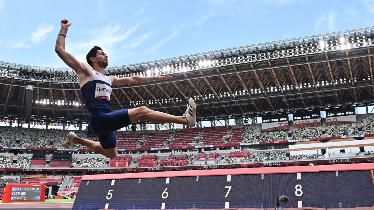 Greece's Tentoglou triumphs in men's long jump over Cubans