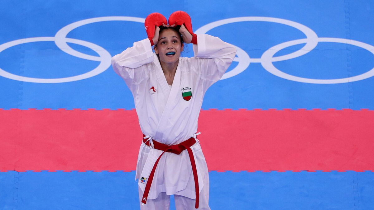 Bulgaria's Goranova stops Plank in kumite 55kg semifinals