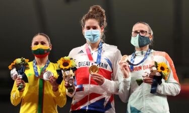 Kate French shines on modern pentathlon podium