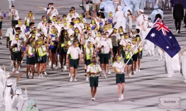 Australia's athletes enter the Olympics