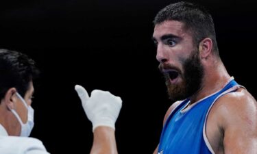 French boxer Mourad Aliev was furious with his disqualification Sunday at the Toyko Olympics.