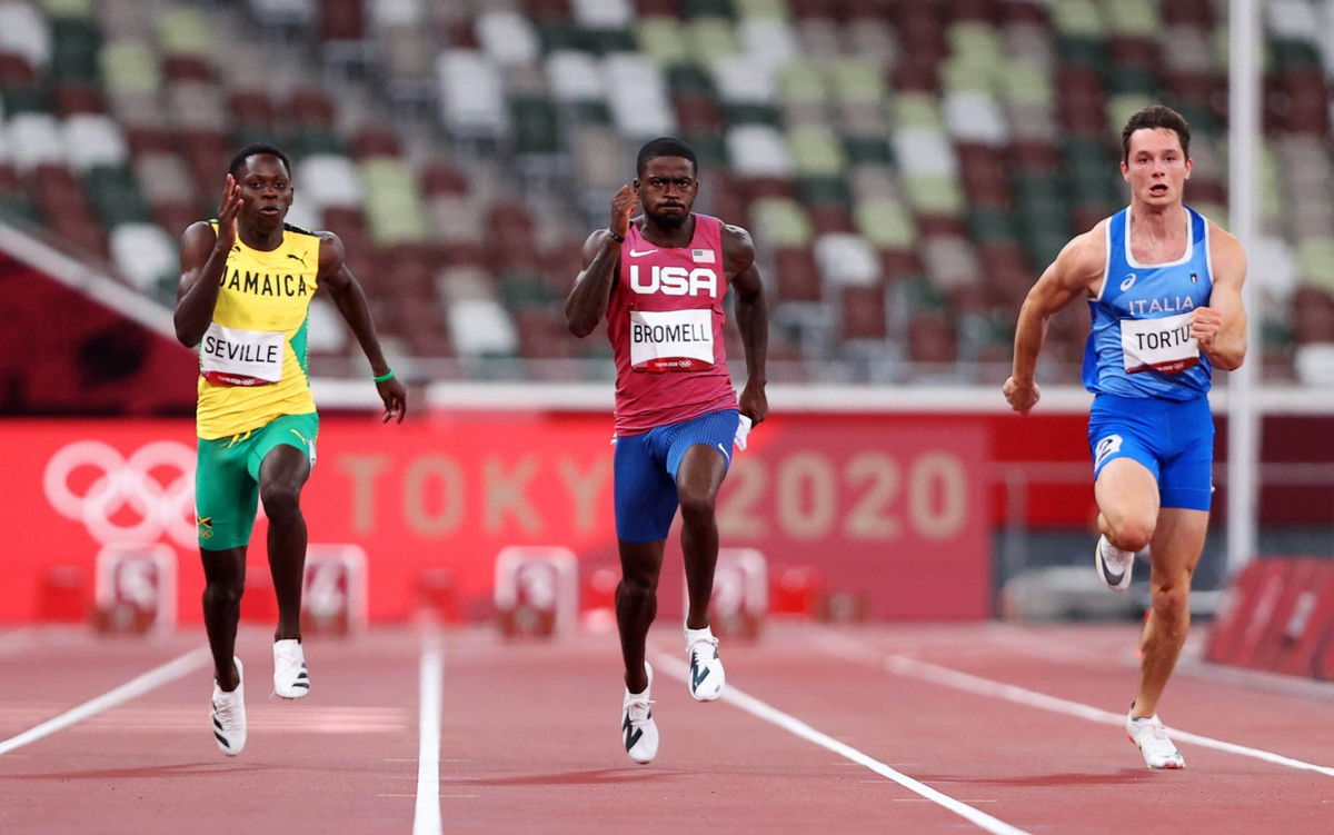 Bromell beat out for 100m final auto-qualify spot by .001