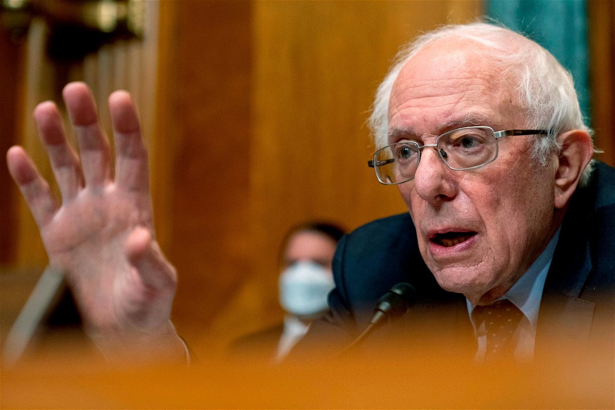 <i>Pool/Getty Images</i><br/>Chairman Bernie Sanders presides over a Senate Budget Committee hearing.