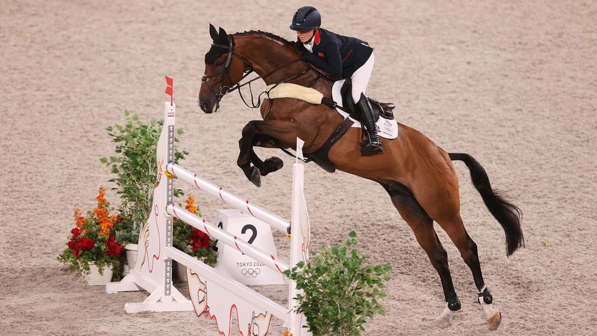 Laura Collett of Team Great Britain riding London 52 competes during the Eventing