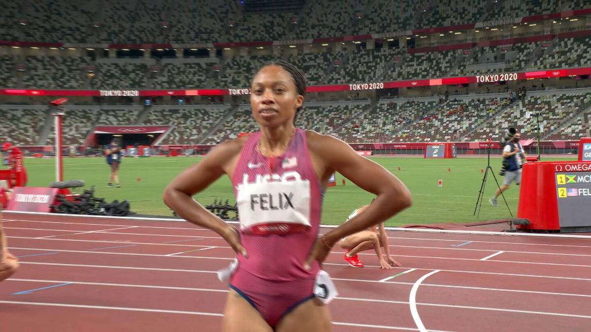 Allyson Felix clocks season best in 400m semi