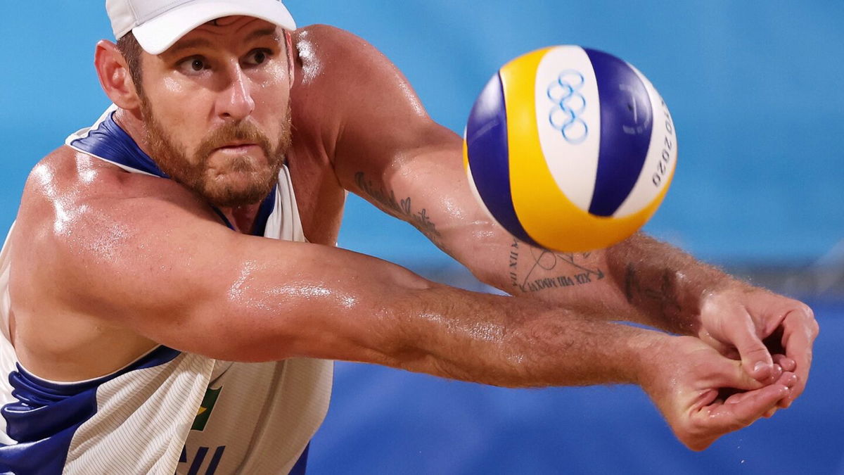 Brazil headed to quarterfinal in men's beach volleyball