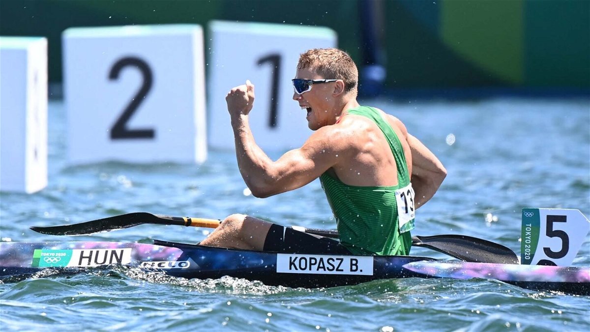Hungary gets gold and silver in 1000m kayak race