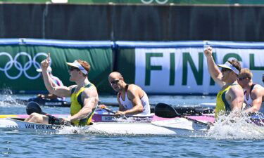 Australia gets the gold in men's kayak doubles