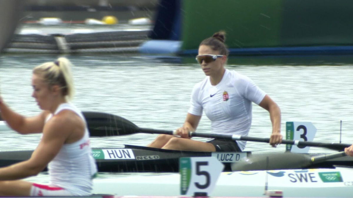 Hungary's Lucz wins heat 2 of women's kayak single 200m