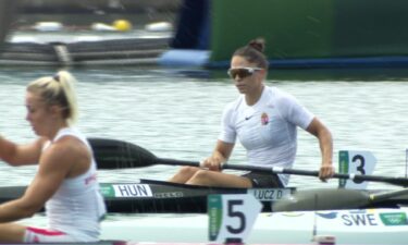 Hungary's Lucz wins heat 2 of women's kayak single 200m