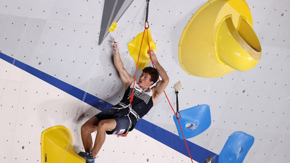 USA's Nathaniel Coleman snatches debut sport climbing silver