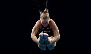 Delaney Schnell dives into 5th place in her Olympic debut