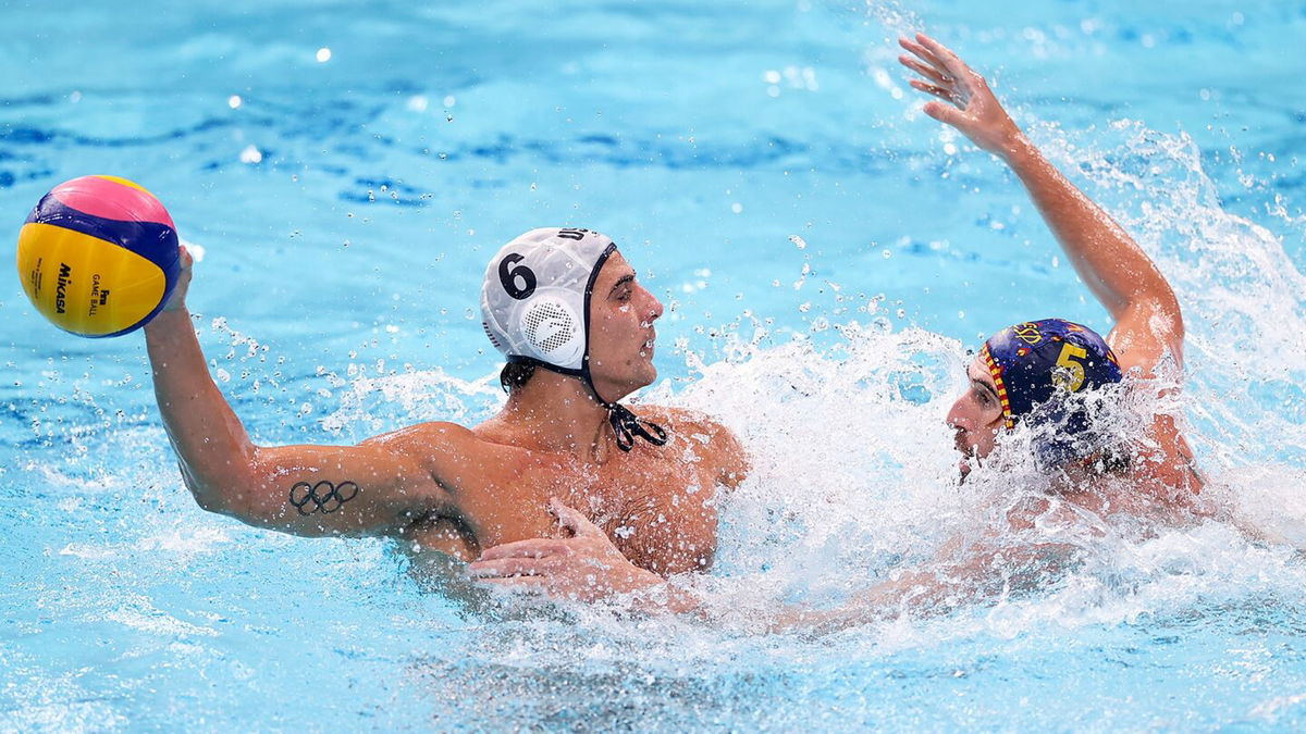 Spain splashes past USA in men's water polo quarterfinal