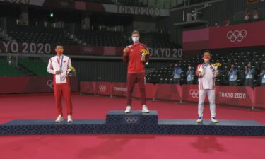 Medals awarded in men's badminton singles