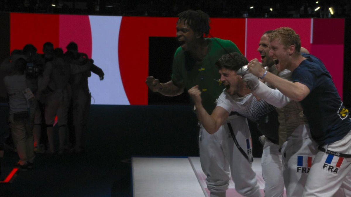 France defeats ROC to win men's team foil fencing gold