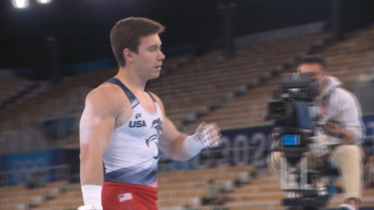 Brody Malone finishes fourth in high bar final