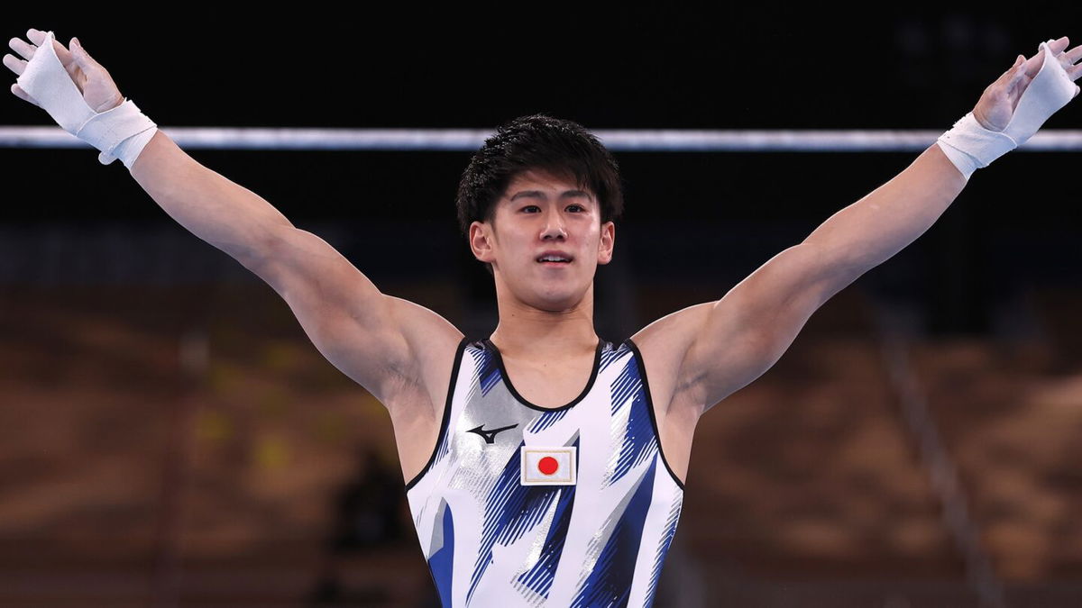 Hashimoto Daiki wins high bar final