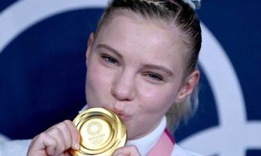 Jade Carey wins first Olympic gold on floor