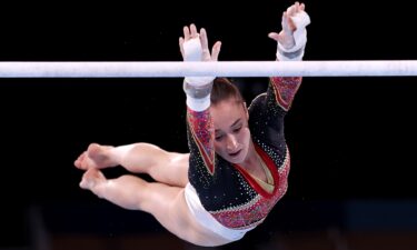 Belgium's Nina Derwael wins uneven bars final