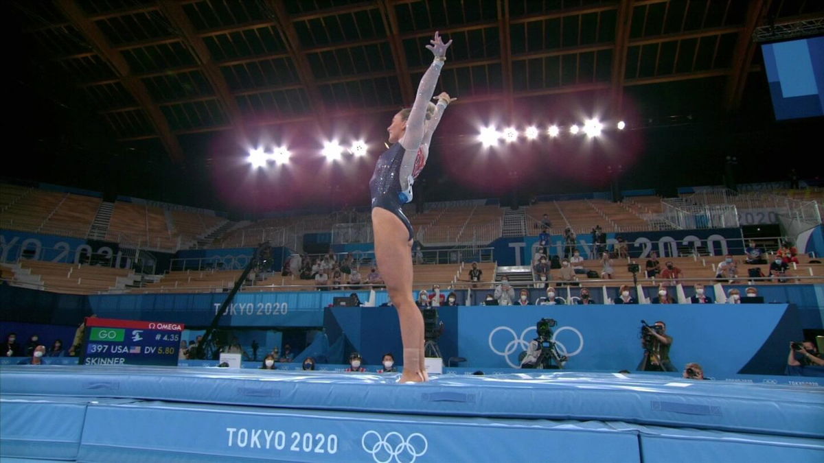 MyKayla Skinner takes silver on vault