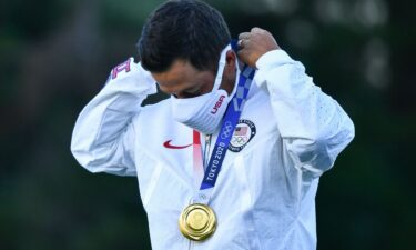 Xander Schauffele receives men's Olympic golf gold medal