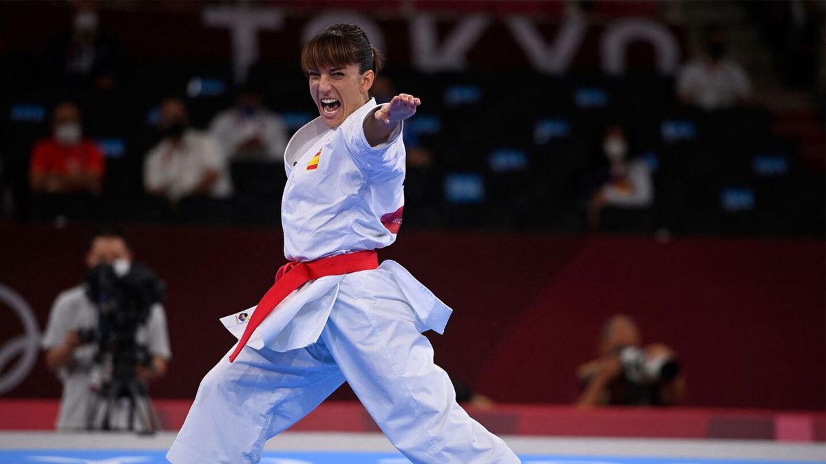 The first Olympic karate gold medal is won by Sandra Sanchez