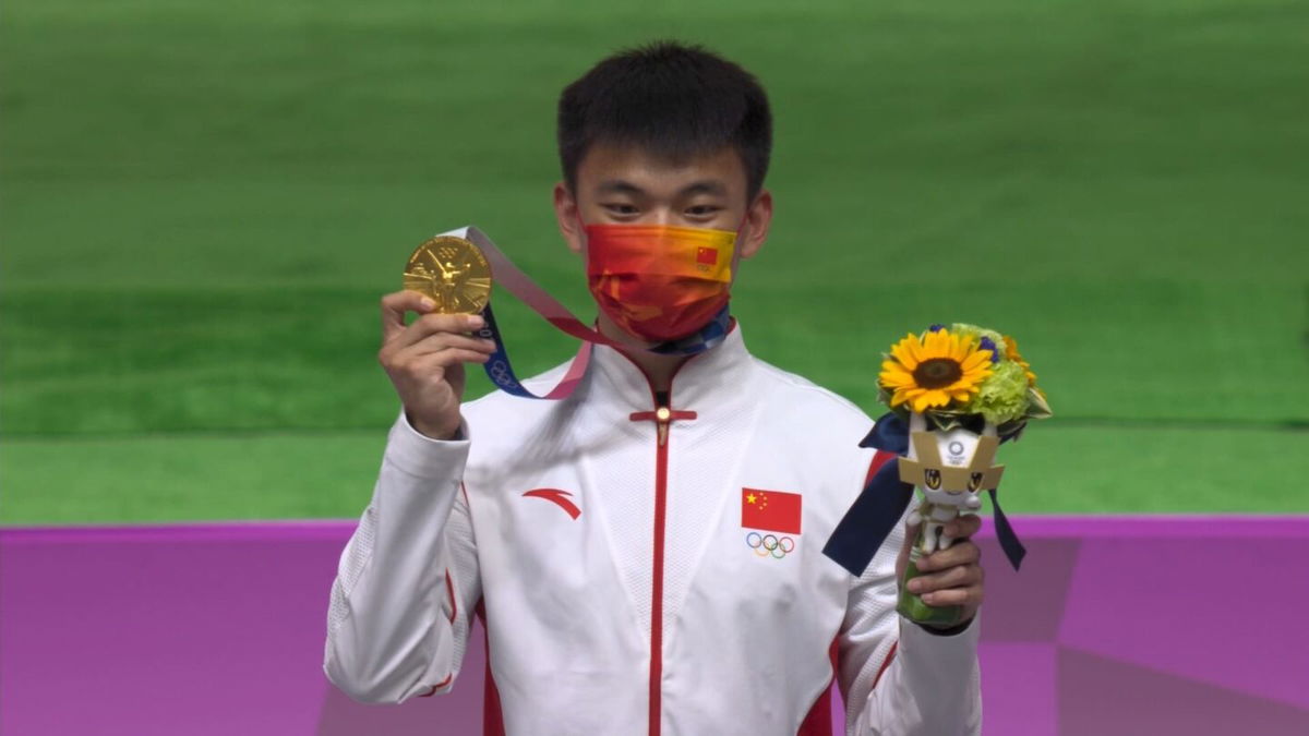 China takes home gold in men's 50m rifle 3-position