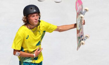 Keegan Palmer wins first men's park skateboarding gold medal