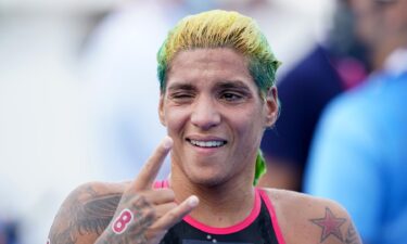 Brazil's Ana Marcela Cunha wins gold in marathon swimming