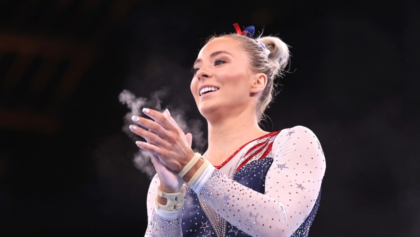 Mykayla Skinner of Team United States competes in the women's vault final on day nine of the Tokyo 2020 Olympic Games